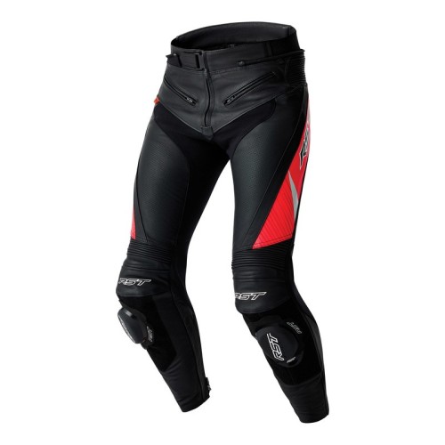 Przejdź do produktu SPODNIE MOTOCYKLOWE SKÓRZANE RST TRACTECH EVO D3O BLACK FLUO RED