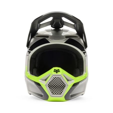 KASK MOTOCYKLOWY JUNIOR FOX V1 COLLECT GREY YELLOW