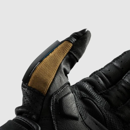 RĘKAWICE MOTOCYKLOWE REBELHORN DEFENDER DESERT BLACK RED