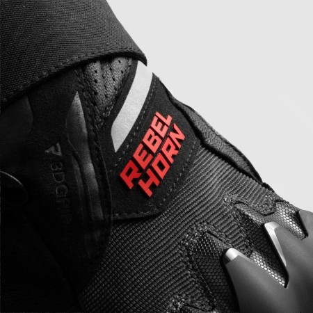 RĘKAWICE MOTOCYKLOWE REBELHORN DEFENDER BLACK RED
