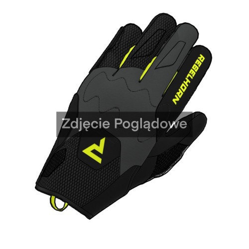 Przejdź do produktu RĘKAWICE MOTOCYKLOWE REBELHORN CORE BLACK GREY FLUO YELLOW