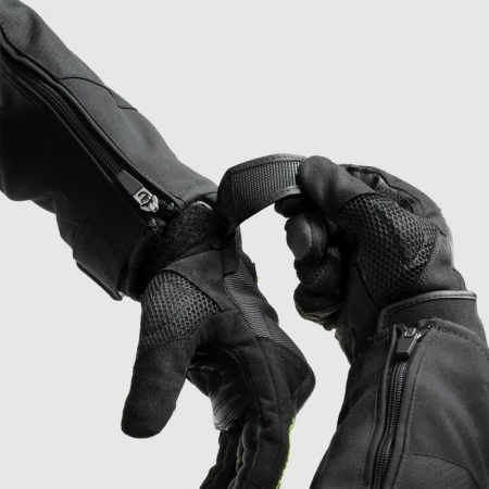 RĘKAWICE MOTOCYKLOWE REBELHORN CORE BLACK GREY FLUO YELLOW