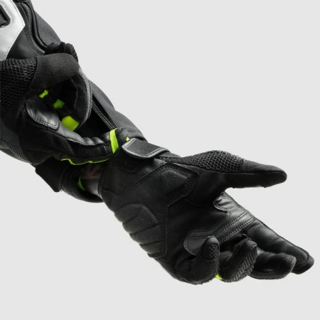 RĘKAWICE MOTOCYKLOWE REBELHORN CORE BLACK GREY FLUO YELLOW