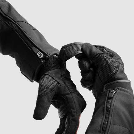 RĘKAWICE MOTOCYKLOWE REBELHORN CORE BLACK RED