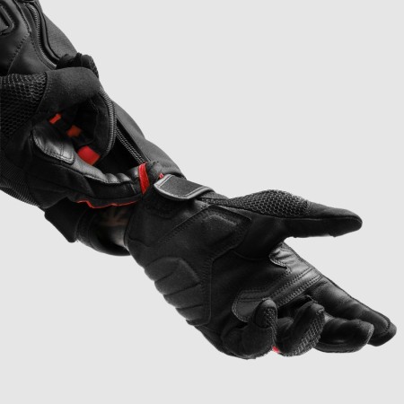 RĘKAWICE MOTOCYKLOWE REBELHORN CORE BLACK RED