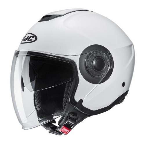 Przejdź do produktu KASK MOTOCYKLOWY HJC I40N SOLID SEMI FLAT PEARL WHITE