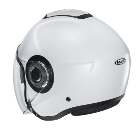 KASK MOTOCYKLOWY HJC I40N SOLID SEMI FLAT PEARL WHITE