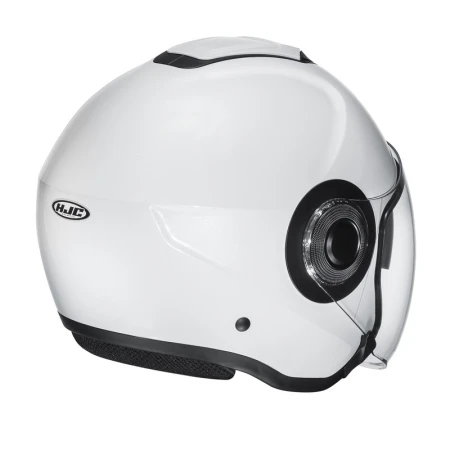 KASK MOTOCYKLOWY HJC I40N SOLID SEMI FLAT PEARL WHITE