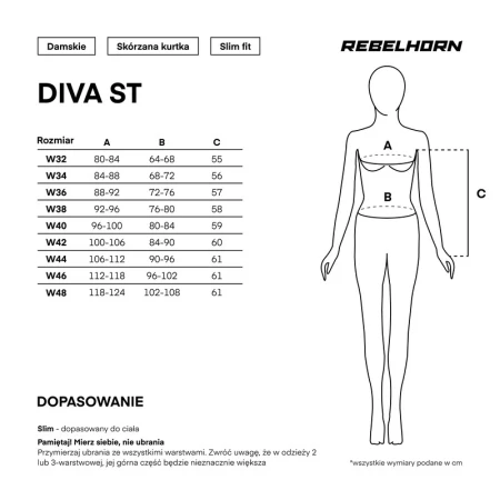 KURTKA MOTOCYKLOWA SKÓRZANA DAMSKA REBELHORN DIVA ST BLACK RED WHITE W32