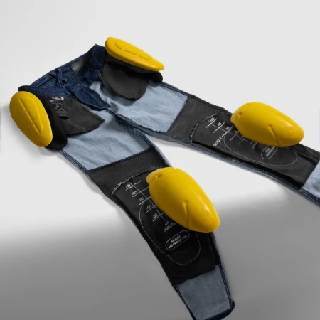 JEANSY MOTOCYKLOWE DAMSKIE REBELHORN AGNESS 2 WASHED BLUE MONOLAYER 24/30