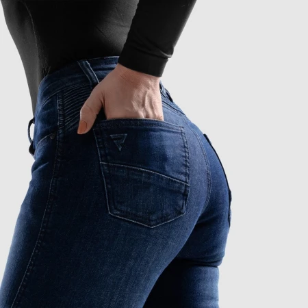 JEANSY MOTOCYKLOWE DAMSKIE REBELHORN AGNESS 2 WASHED BLUE MONOLAYER 24/30