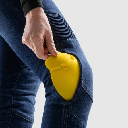 JEANSY MOTOCYKLOWE DAMSKIE REBELHORN AGNESS 2 WASHED BLUE MONOLAYER 24/30