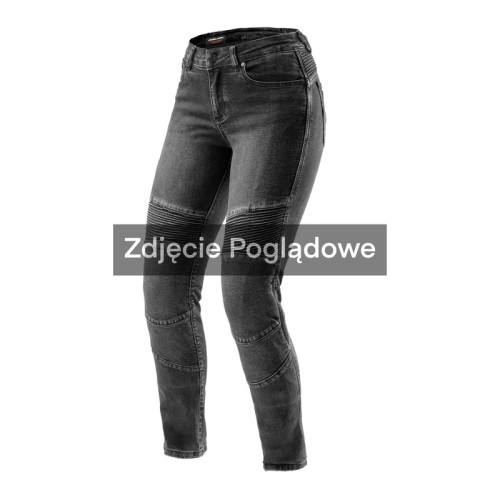 Przejdź do produktu JEANSY MOTOCYKLOWE DAMSKIE REBELHORN AGNESS 2 WASHED BLACK MONOLAYER 24/30