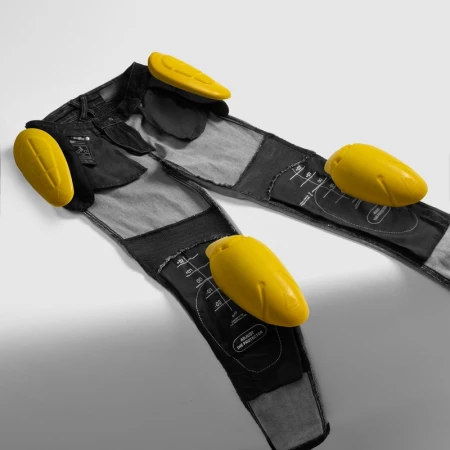 JEANSY MOTOCYKLOWE DAMSKIE REBELHORN AGNESS 2 WASHED BLACK MONOLAYER 24/30