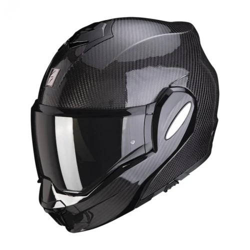 Kask Motocyklowy Systemowy SCORPION EXO-Tech Carbon SOLID BLACK