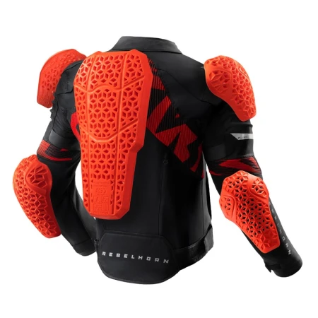KURTKA MOTOCYKLOWA TEKSTYLNA REBELHORN VANDAL 2 BLACK RED