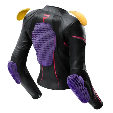 KURTKA MOTOCYKLOWA SKÓRZANA DAMSKA REBELHORN DIVA ST BLACK PINK W32