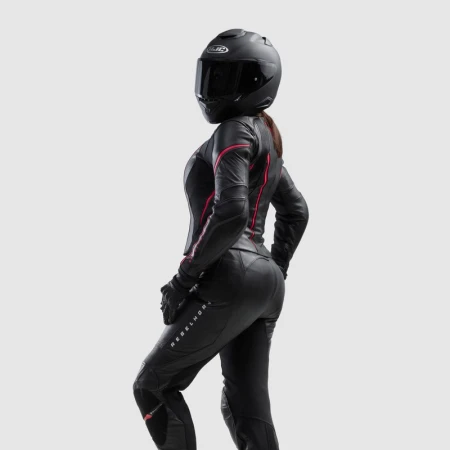 KURTKA MOTOCYKLOWA SKÓRZANA DAMSKA REBELHORN DIVA ST BLACK PINK W32