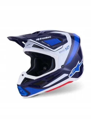 Alpinestars Kask Motocyklowy Off Road SM7 Rise Blue White