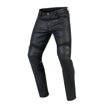 JEANSY MOTOCYKLOWE OZONE RUSTY WAXED BLACK 28/32