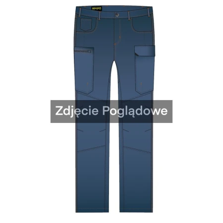JEANSY MOTOCYKLOWE BROGER BRONX WASHED BLUE 28/32