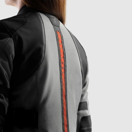 KURTKA MOTOCYKLOWA TEKSTYLNA DAMSKA REBELHORN SCANDAL 3 BLACK GREY RED WXS