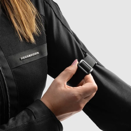 KURTKA MOTOCYKLOWA TEKSTYLNA DAMSKA REBELHORN SCANDAL 3 BLACK WXS