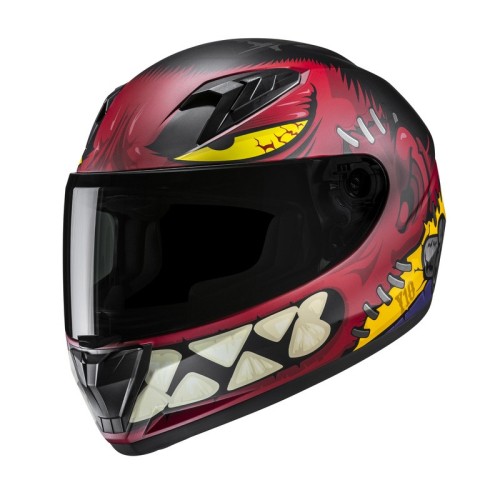 Przejdź do produktu KASK MOTOCYKLOWY JUNIOR HJC Y10 FRANK RED BLACK