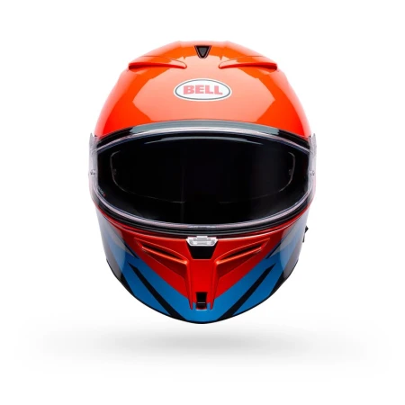 KASK MOTOCYKLOWY BELL LITHIUM NOVA ORANGE BLUE