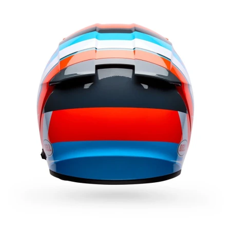 KASK MOTOCYKLOWY BELL LITHIUM NOVA ORANGE BLUE