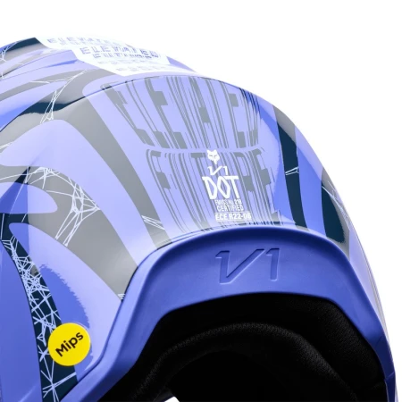 KASK MOTOCYKLOWY FOX V1 DIFFUSE SE PURPLE DOVE