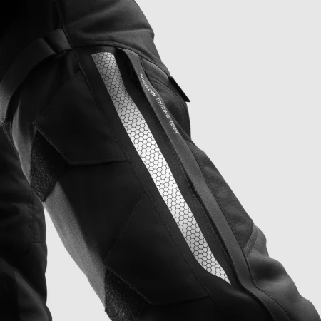 SPODNIE MOTOCYKLOWE TEKSTYLNE REBELHORN HARDY 3.0 BLACK (DŁUGA NOGAWKA) L-S