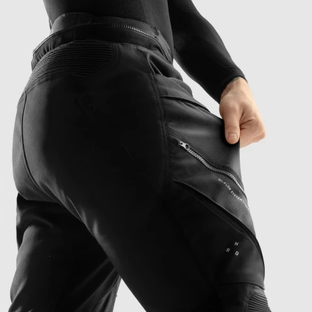 SPODNIE MOTOCYKLOWE TEKSTYLNE REBELHORN HARDY 3.0 BLACK (DŁUGA NOGAWKA) L-S