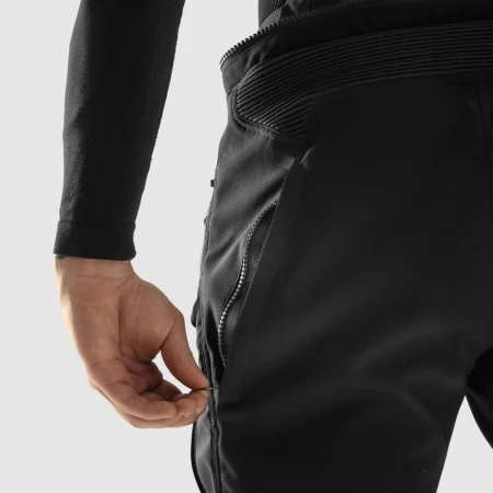 SPODNIE MOTOCYKLOWE TEKSTYLNE REBELHORN HARDY 3.0 BLACK (DŁUGA NOGAWKA) L-S