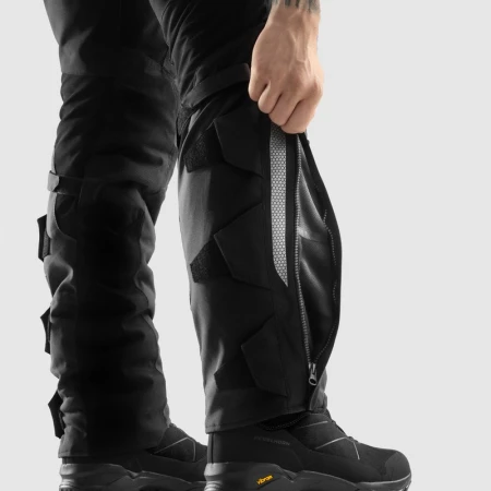 SPODNIE MOTOCYKLOWE TEKSTYLNE REBELHORN HARDY 3.0 BLACK (DŁUGA NOGAWKA) L-S