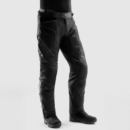 SPODNIE MOTOCYKLOWE TEKSTYLNE REBELHORN HARDY 3.0 BLACK (DŁUGA NOGAWKA) L-S
