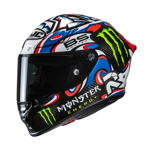 Przejdź do produktu KASK MOTOCYKLOWY HJC RPHA1 V2 CARBON QUARTARARA LE MANS 3 REPLICA BLACK BLUE