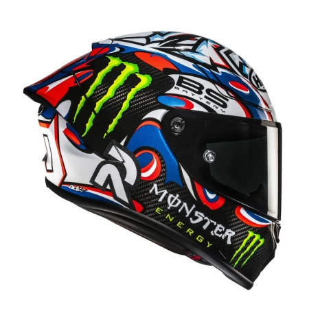 KASK MOTOCYKLOWY HJC RPHA1 V2 CARBON QUARTARARA LE MANS 3 REPLICA BLACK BLUE