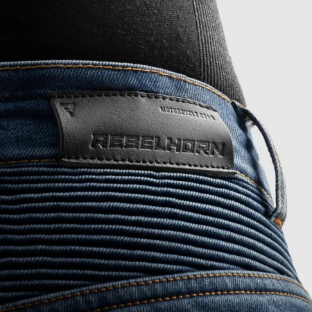 JEANSY MOTOCYKLOWE REBELHORN EAGLE 4 WASHED BLUE SLIM FIT 28/32