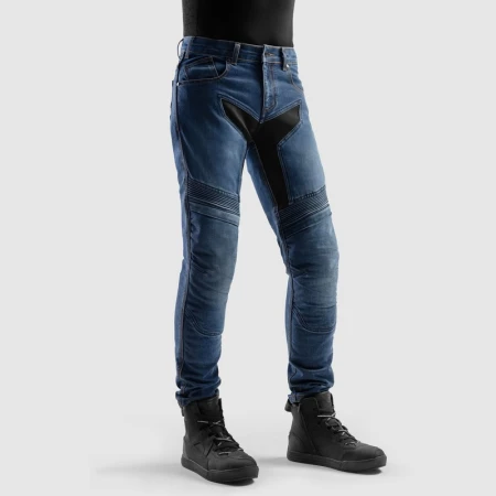 JEANSY MOTOCYKLOWE REBELHORN EAGLE 4 WASHED BLUE SLIM FIT 28/32