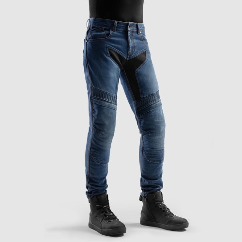 Przejdź do produktu JEANSY MOTOCYKLOWE REBELHORN EAGLE 4 WASHED BLUE SLIM FIT