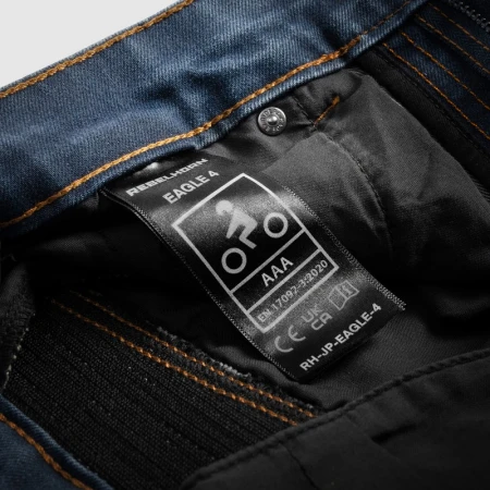 JEANSY MOTOCYKLOWE REBELHORN EAGLE 4 WASHED BLUE REGULAR FIT 28/32