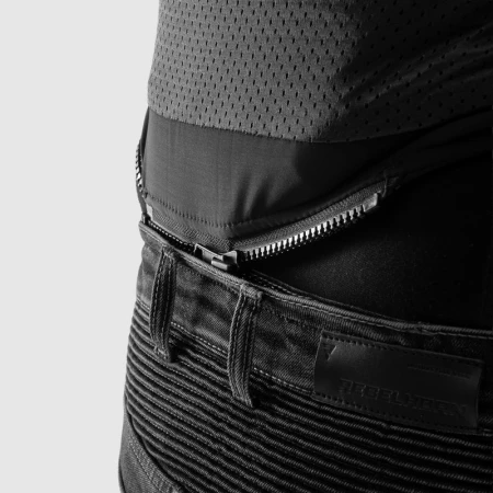 JEANSY MOTOCYKLOWE REBELHORN EAGLE 4 BLACK REGULAR FIT 28/32