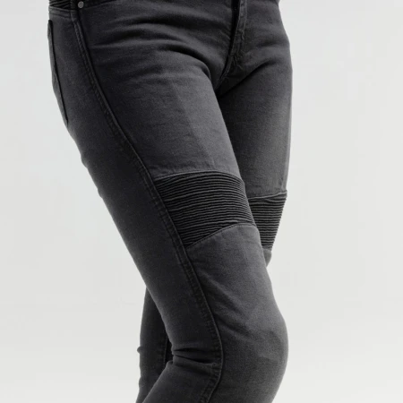 JEANSY MOTOCYKLOWE DAMSKIE BROGER AURA WASHED BLACK 26/30