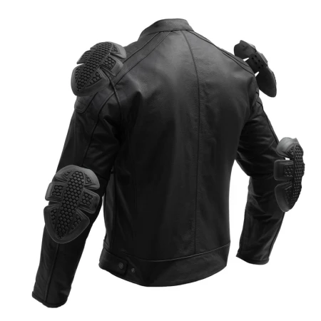 KURTKA MOTOCYKLOWA SKÓRZANA BROGER LEGEND BLACK