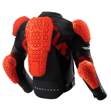 KURTKA MOTOCYKLOWA TEKSTYLNA REBELHORN VANDAL 2 AIR BLACK RED