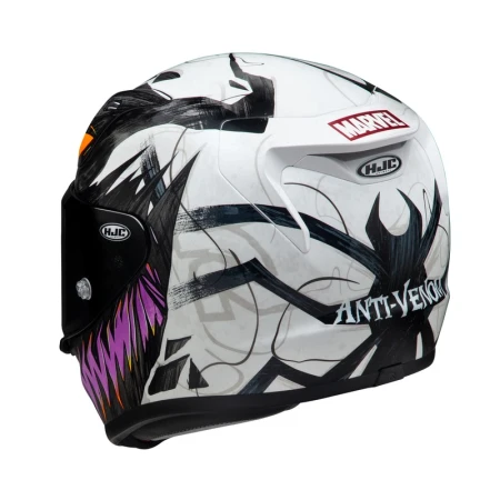 KASK MOTOCYKLOWY HJC RPHA12 ANTI VENOM 2 MARVEL BLACK WHITE