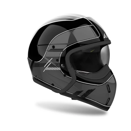 KASK MOTOCYKLOWY AIROH J110 RASTER DARK GREY GLOSS