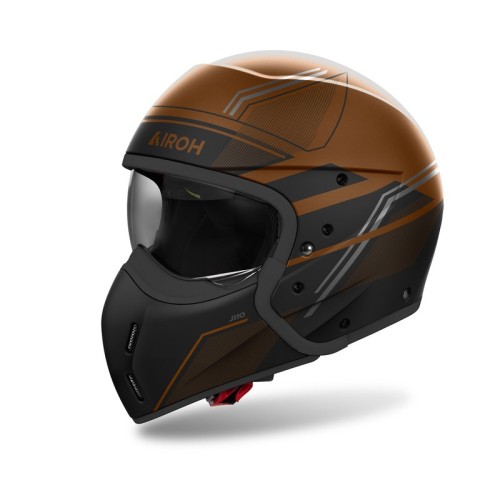 Przejdź do produktu KASK MOTOCYKLOWY AIROH J110 SLIM BRONZE MATT