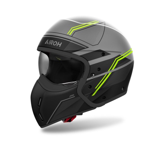 Przejdź do produktu KASK MOTOCYKLOWY AIROH J110 SLIM YELLOW MATT